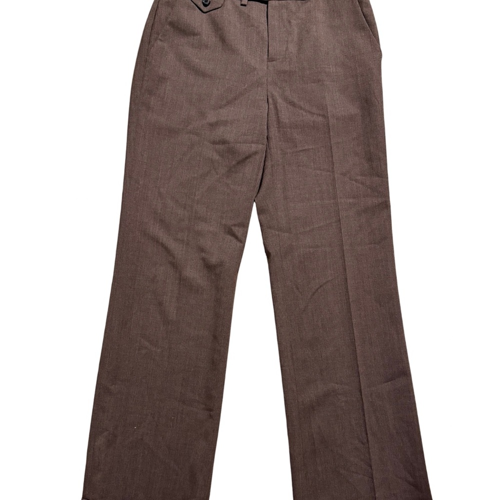 Polo Ralph Lauren Wool Petite Tan Flat Front Straight Leg Dress Pants Size 2P